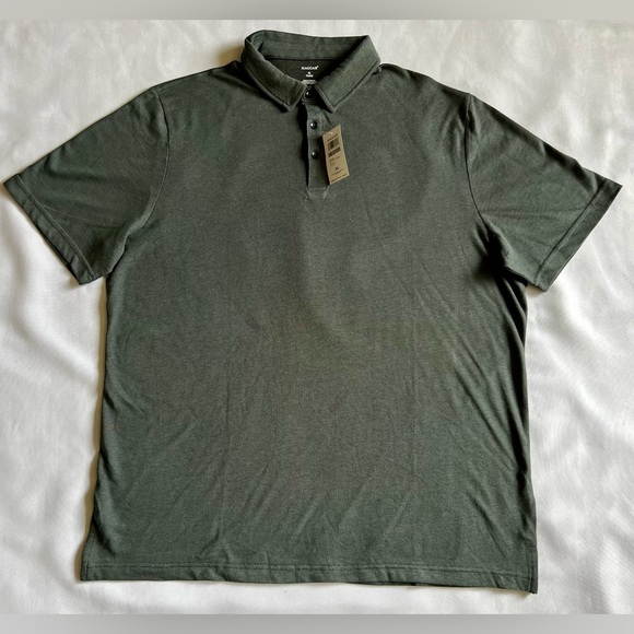Haggar Men’s Polo Shirt XL Moss Green Cotton Blend NWT Casual Golf Style - Picture 1 of 7
